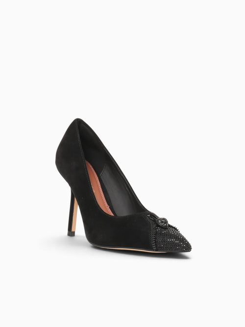 Zip Court Black Suede Black / 5 / M