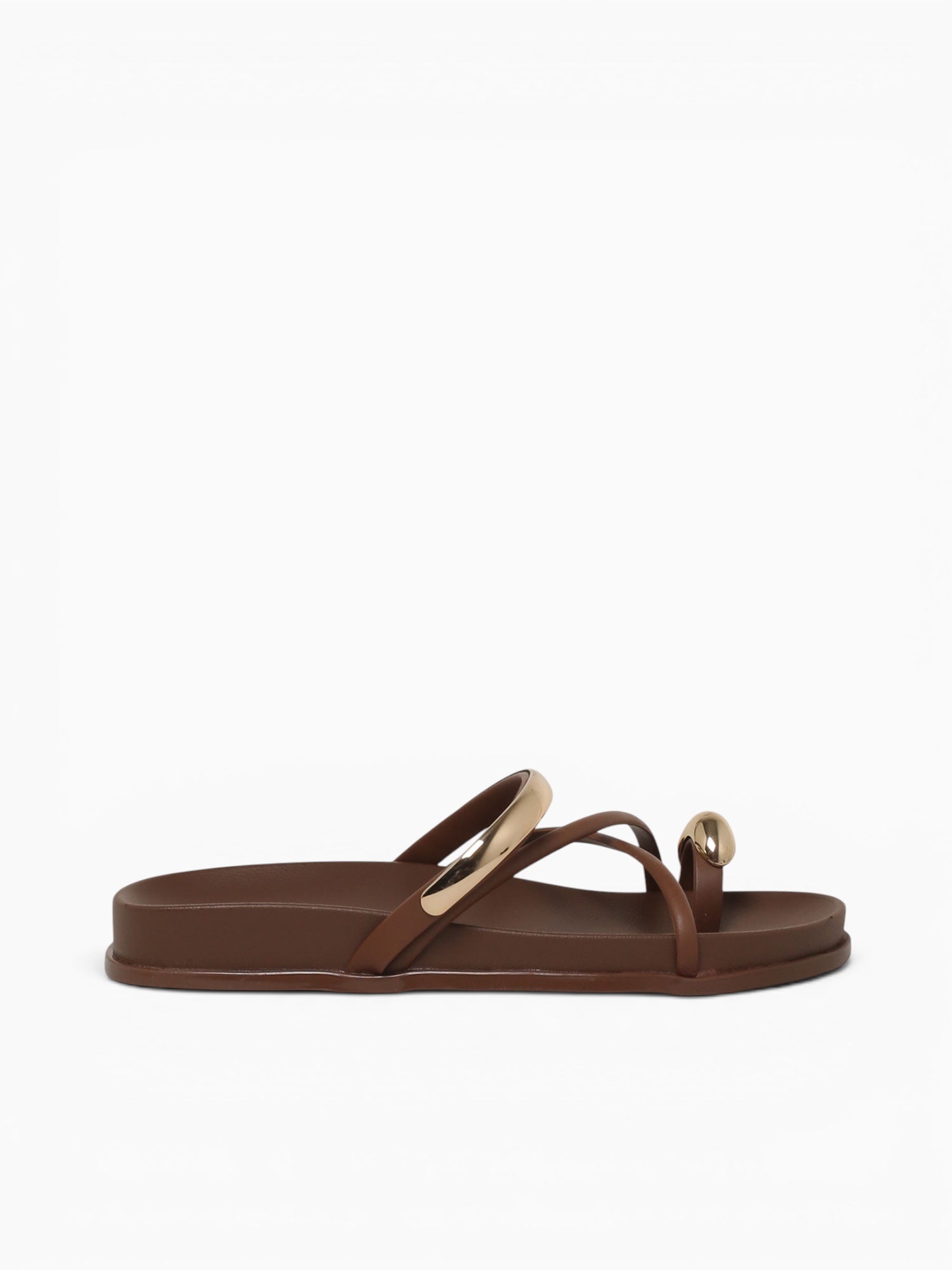 Ring Flat Chocolate Jlastic Brown / 5 / M