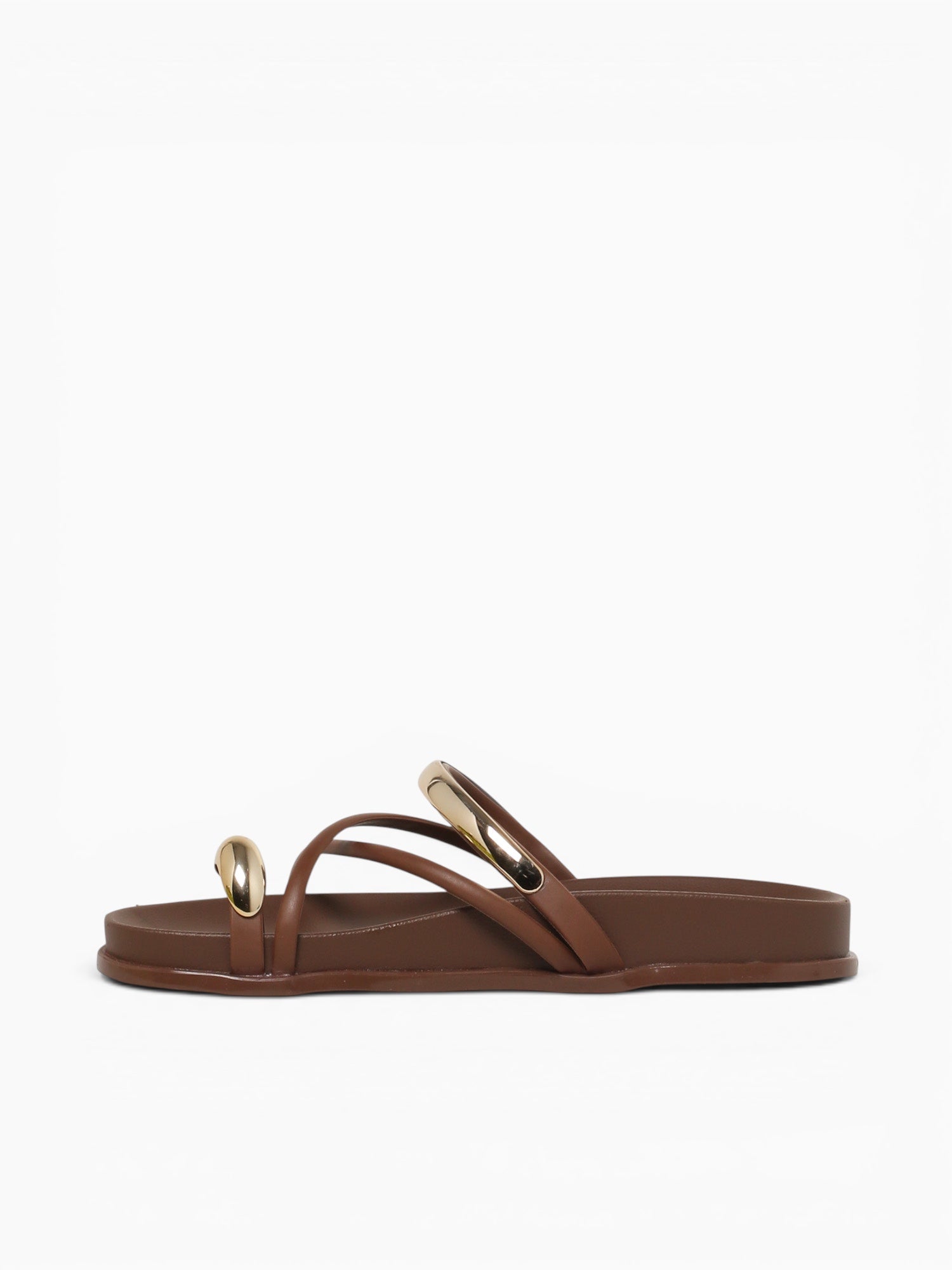 Ring Flat Chocolate Jlastic Brown / 5 / M