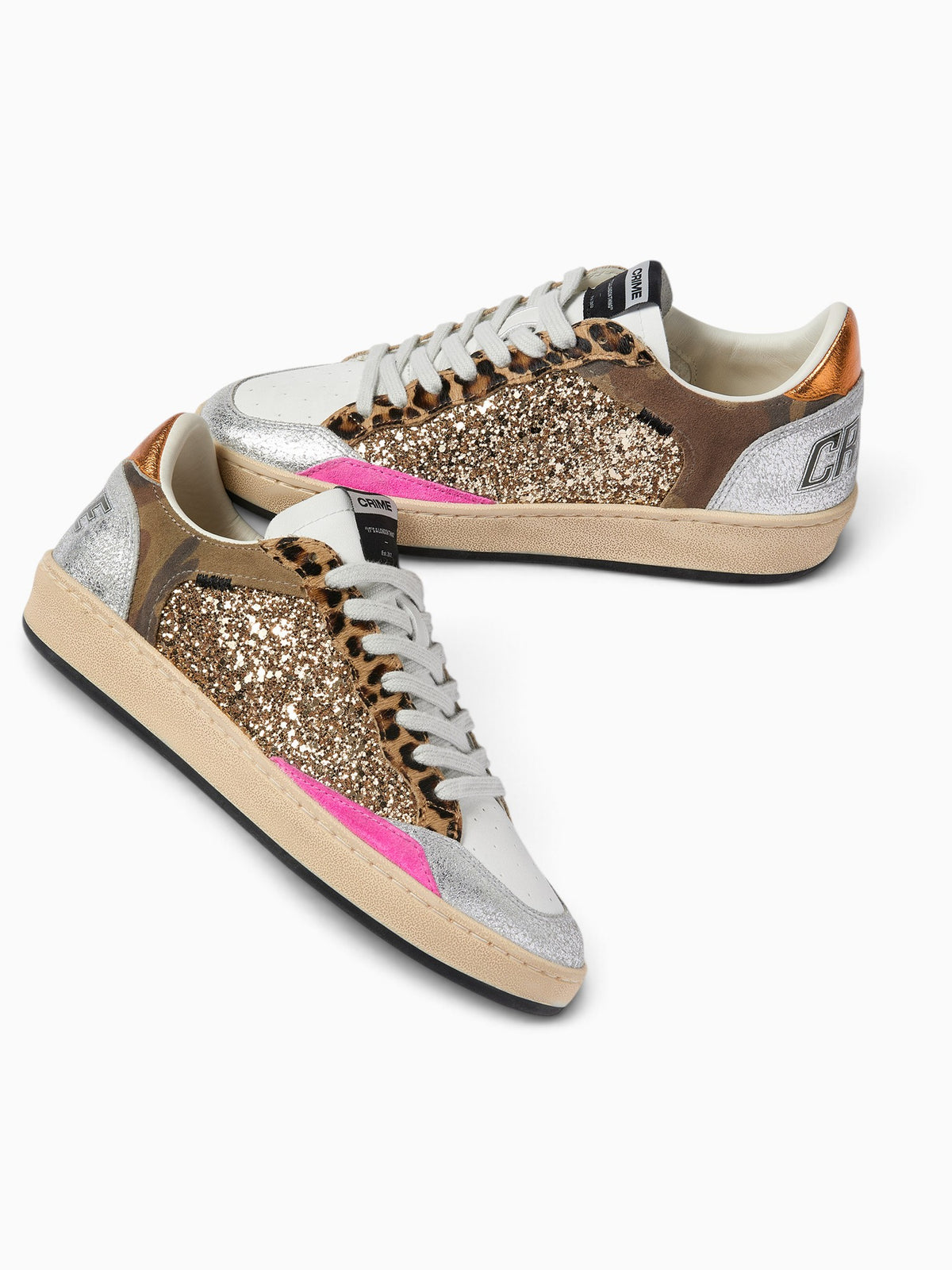Chelsea White Silver Gold leather Glitte White / 35 / M