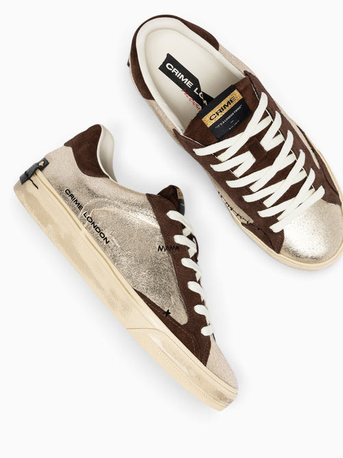 Deconstructed Gold Darkbrown leather Sue Gold / 35 / M