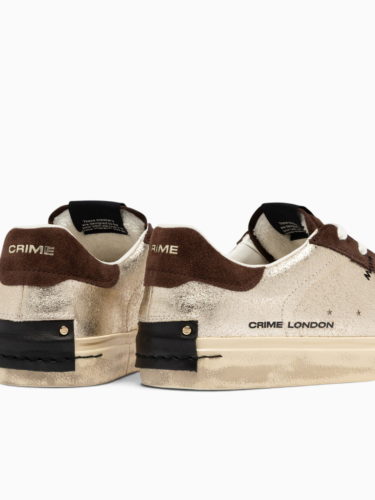 Deconstructed Gold Darkbrown leather Sue Gold / 35 / M