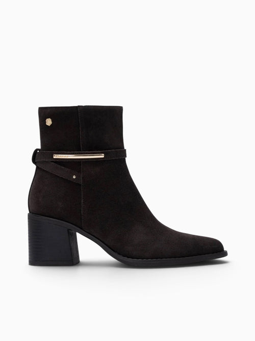 Carolann Marron Suede Dark Brown / 5 / M