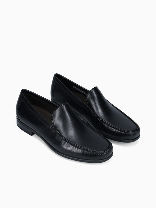 Dress Moc Moccasin Black Sheep Leather Black / 41 / M