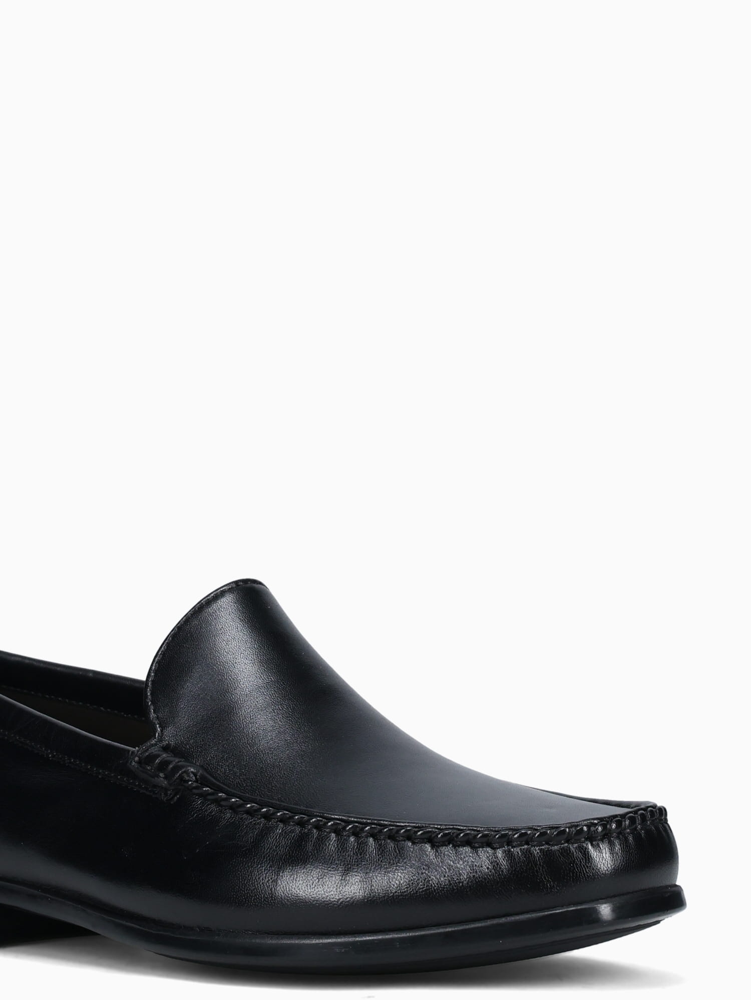 Dress Moc Moccasin Black Sheep Leather Black / 41 / M