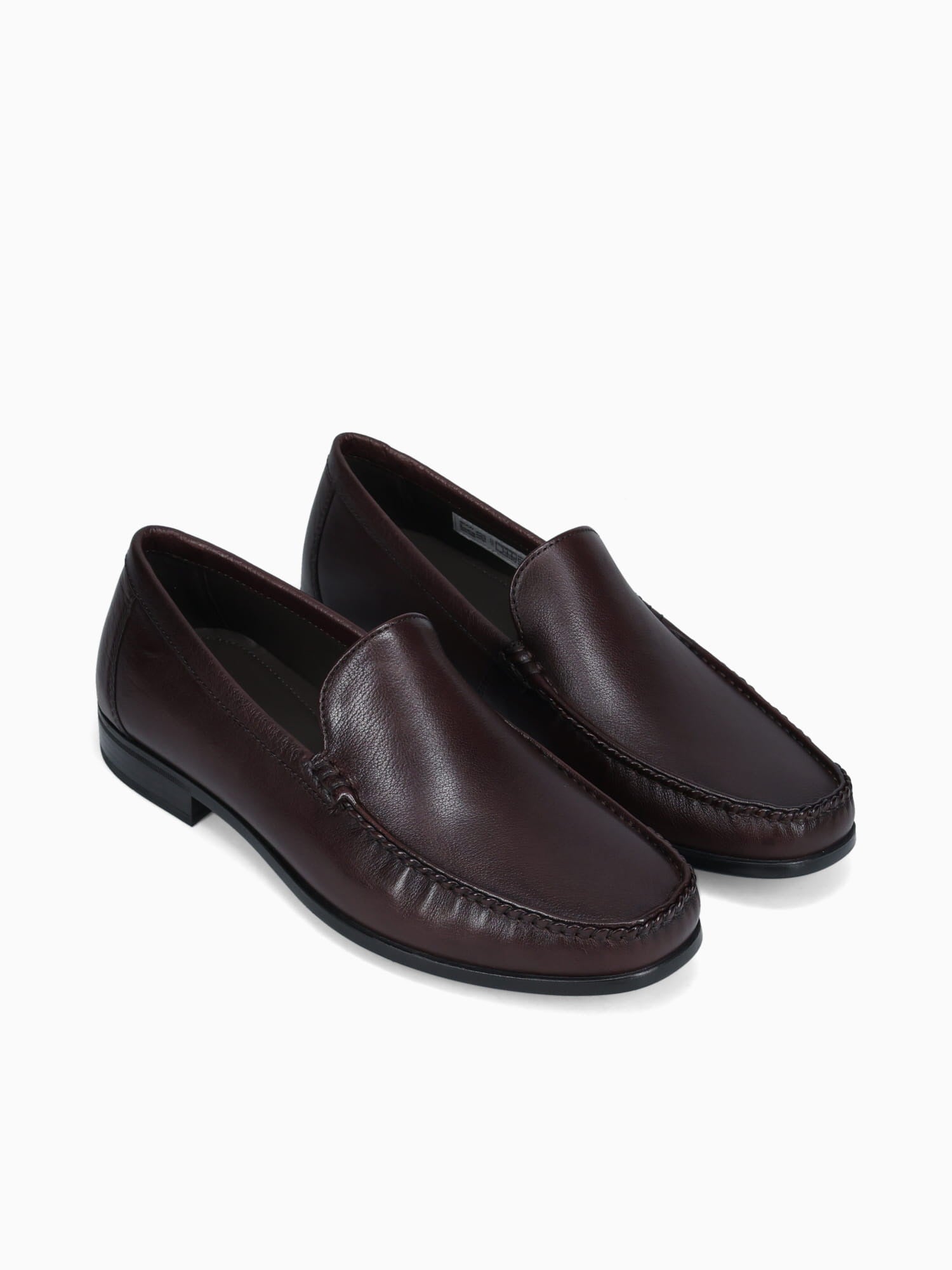 Dress Moc Moccasin Fudge Calf Leather Dark Brown / 41 / M