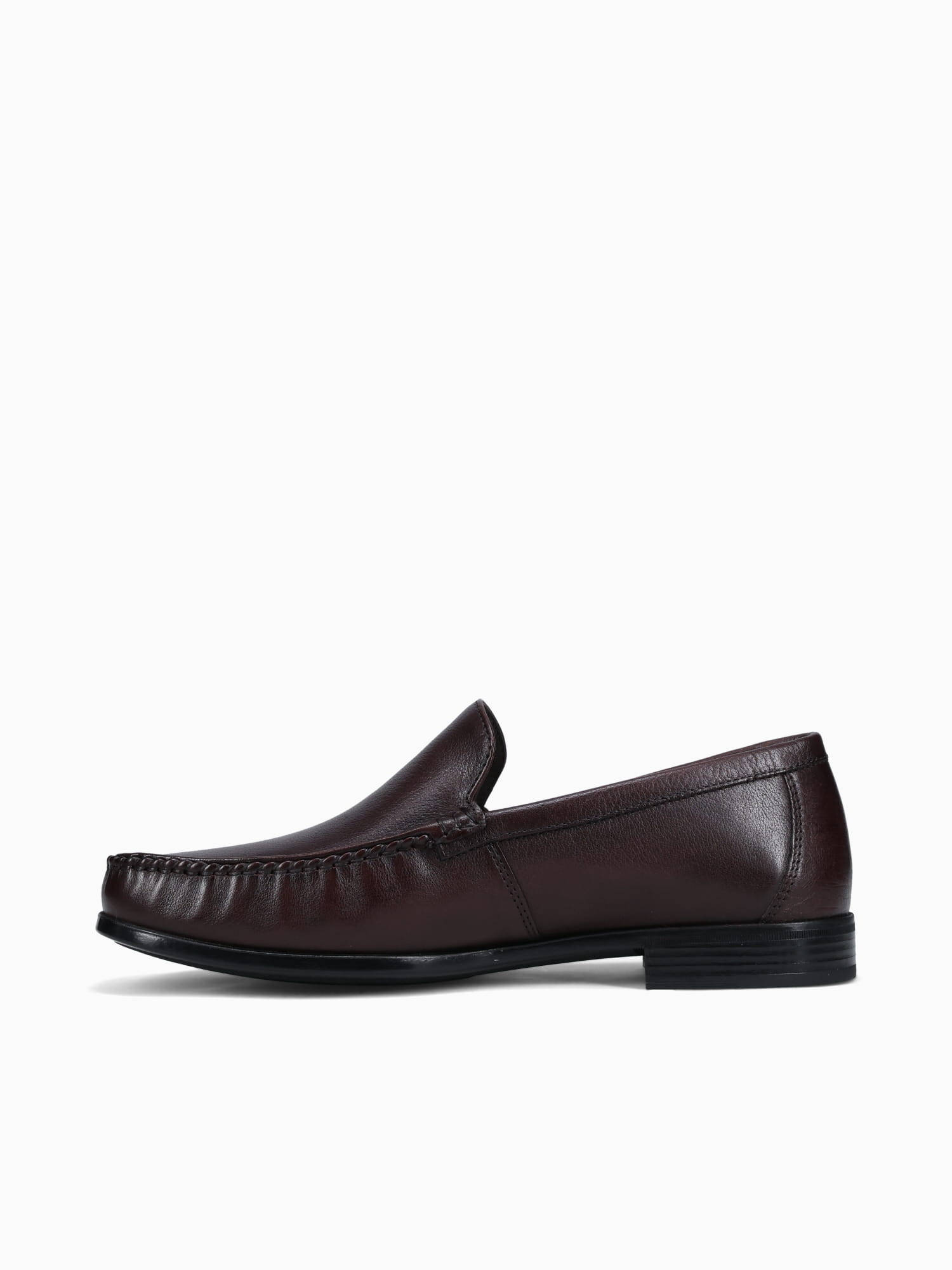 Dress Moc Moccasin Fudge Calf Leather Dark Brown / 41 / M