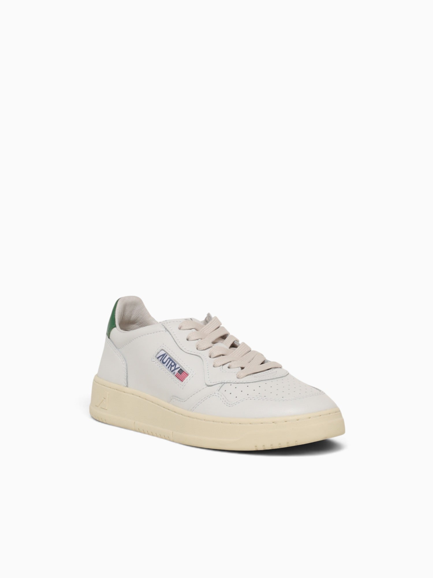 Medalist Low White Green leather White Multi / 40 / M