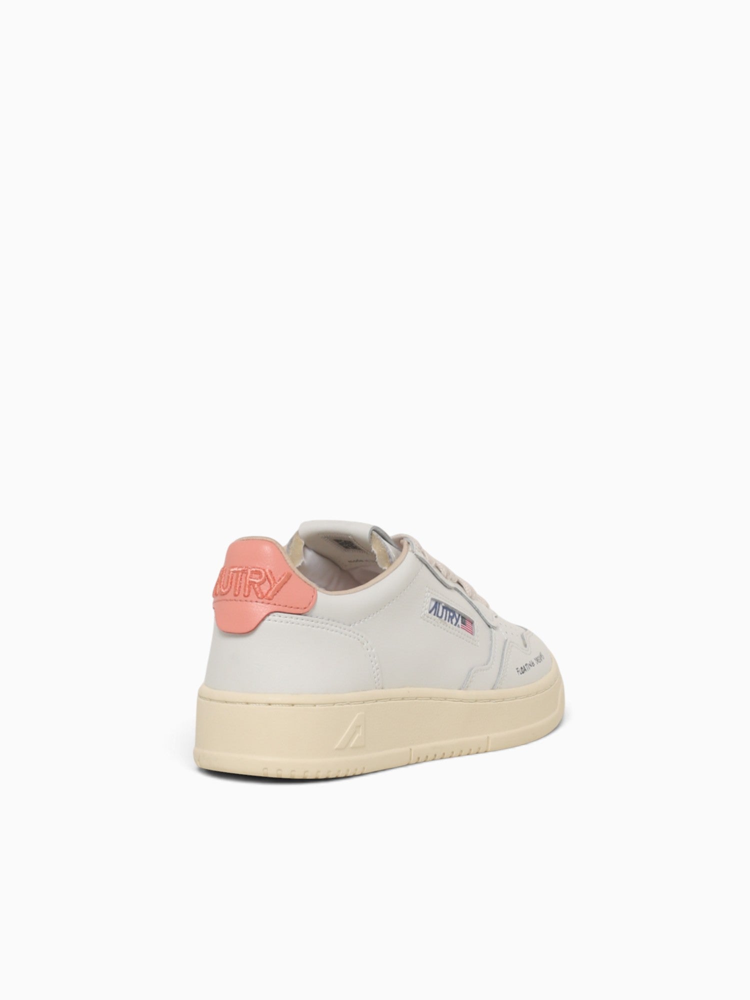 Medalist Low White Peach pink leather White Multi / 36 / M