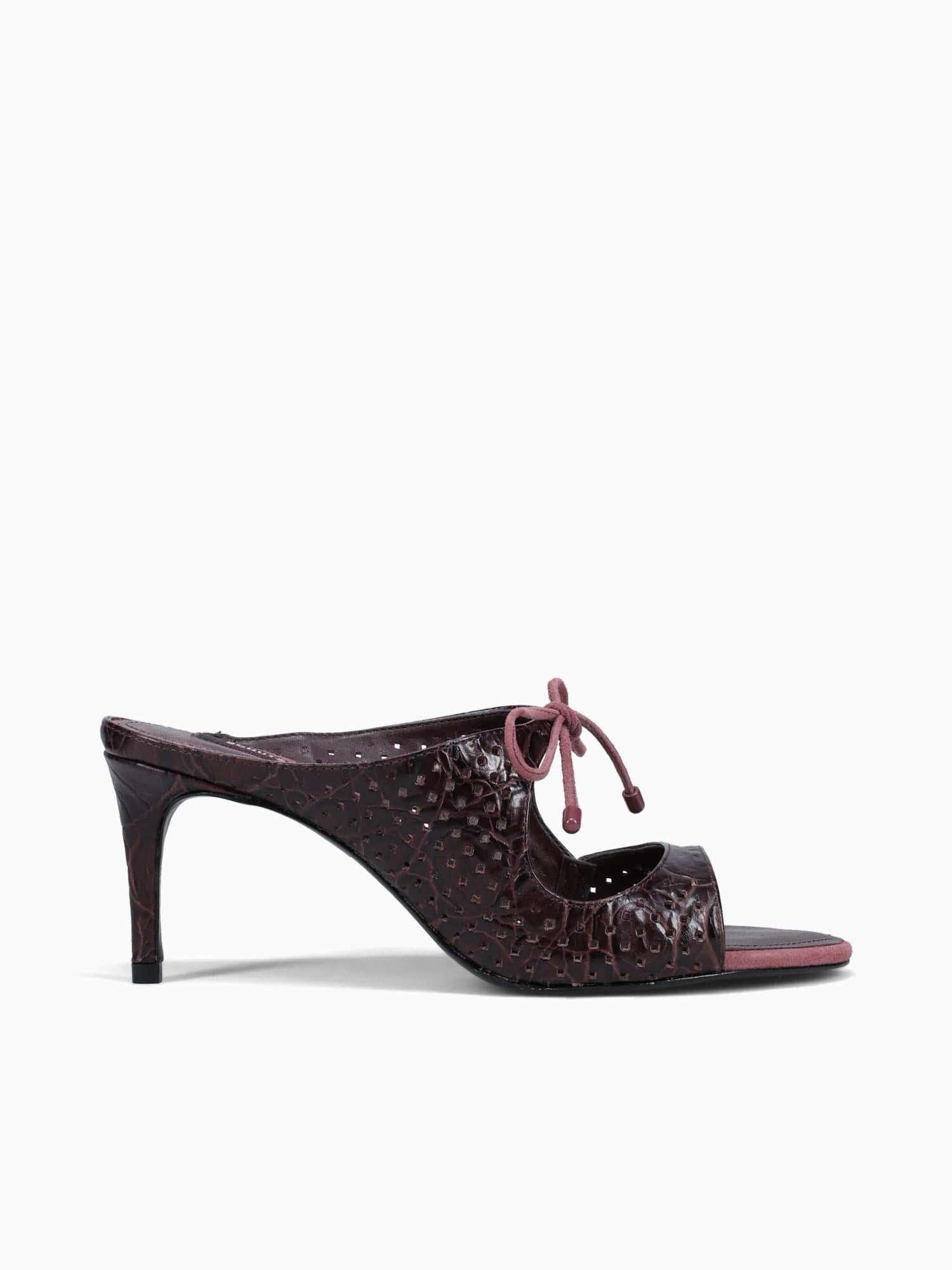 Silvia Maplewood Croco Casein Brown / 5 / M