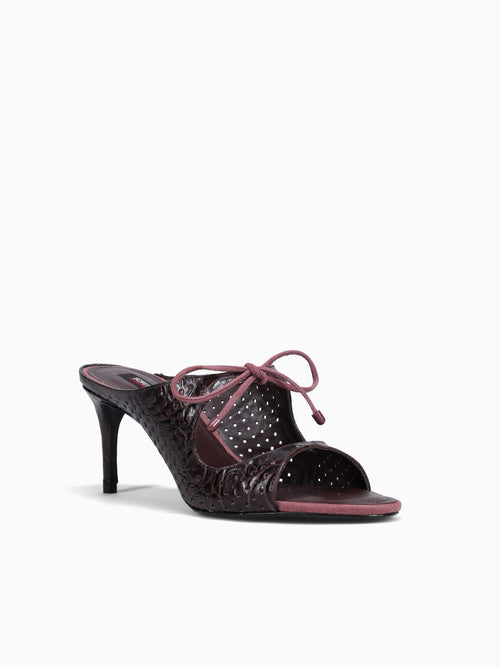 Silvia Maplewood Croco Casein Brown / 5 / M