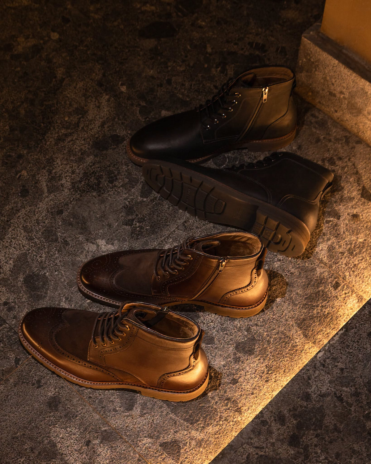 Redford Windtip Lace Up Cognac