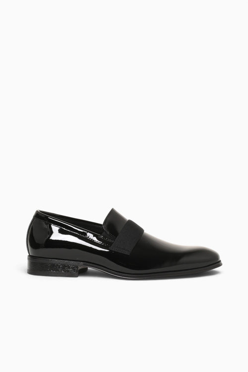 Tux Plain Toe Strap Black Patent Black / 7 / M