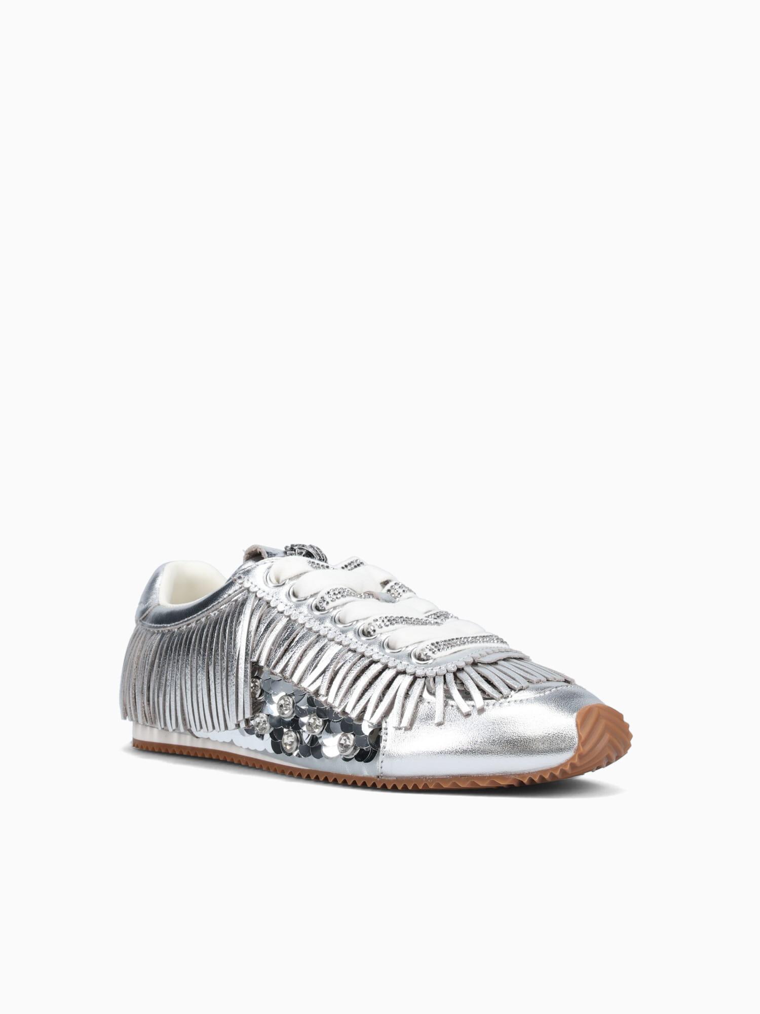 Islington Fringe Silver Leather Silver / 5 / M