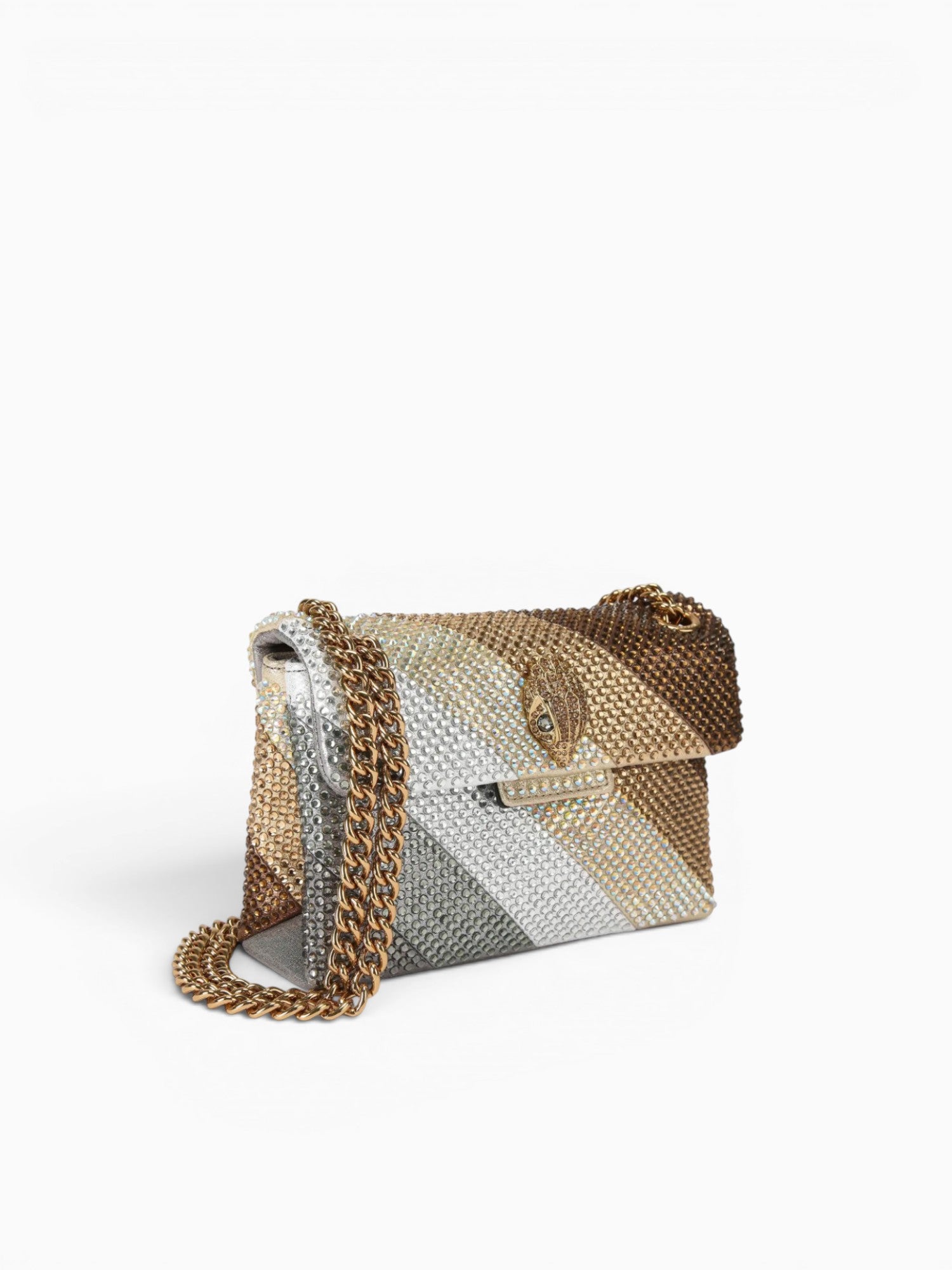 Fabric Mini Kensington L Metal Comb Metallic Multi