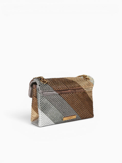 Fabric Mini Kensington L Metal Comb Metallic Multi