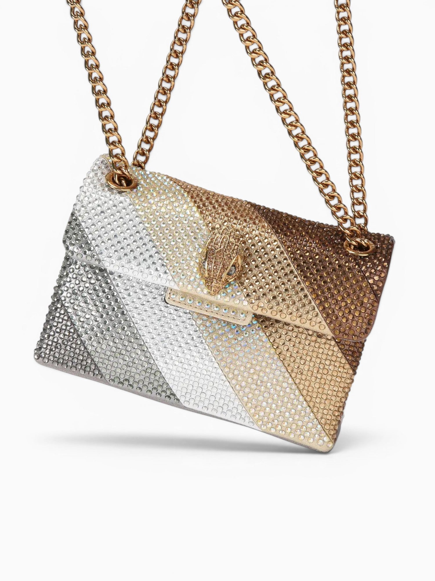 Fabric Mini Kensington L Metal Comb Metallic Multi