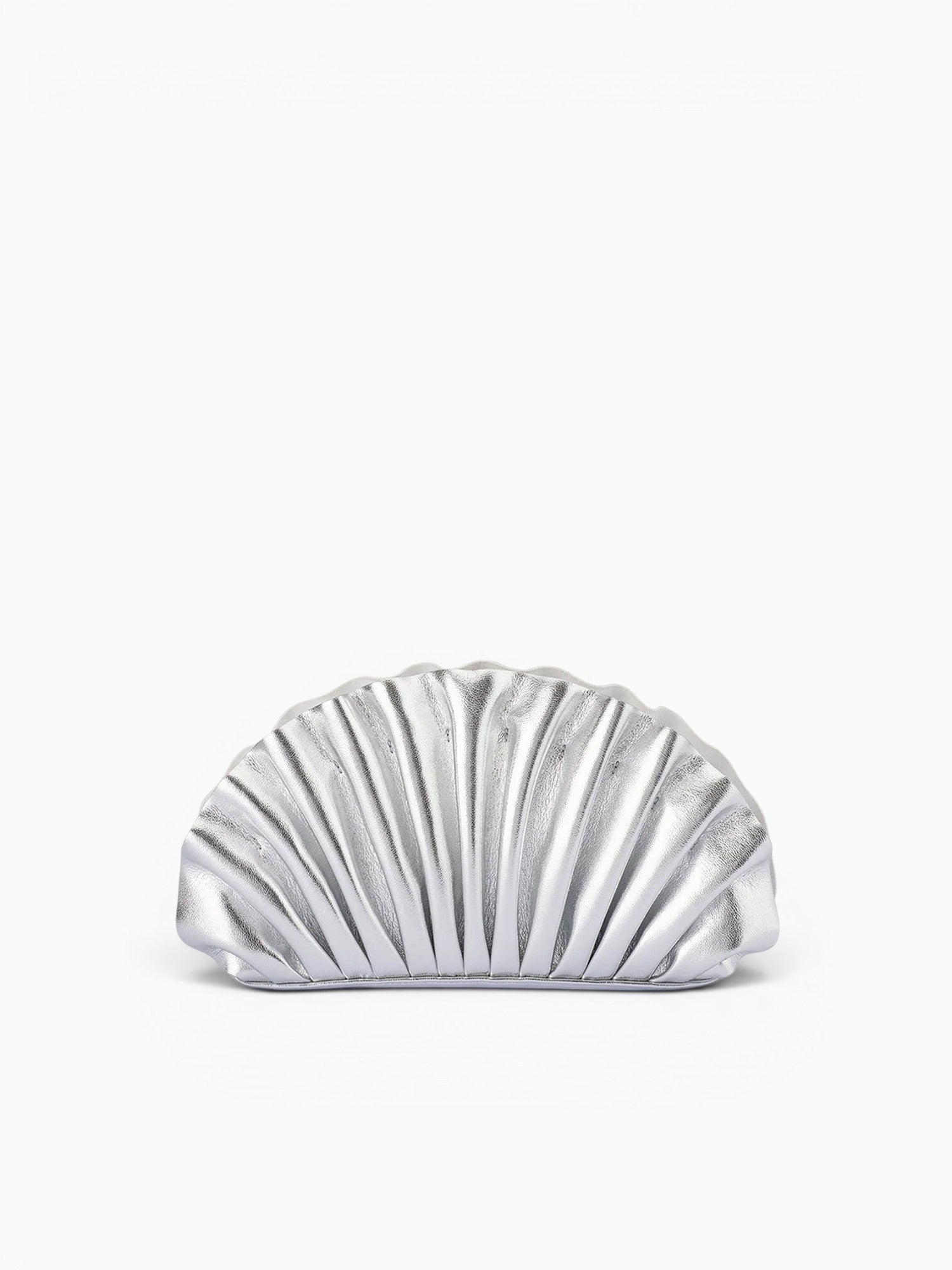 Holly Pleated Clutch Silver Silver