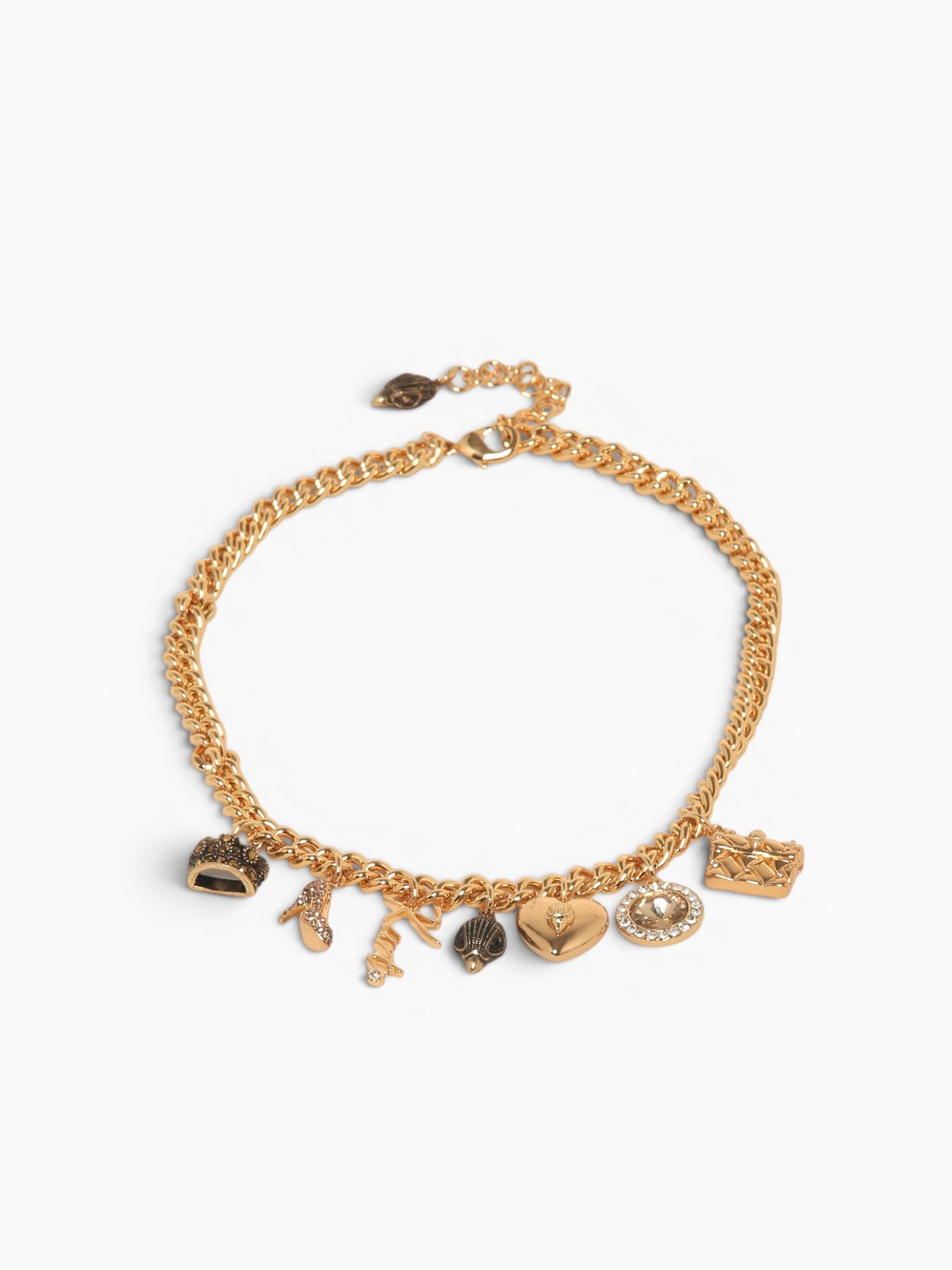 Nec Curb Chain Mixed Charm Gold