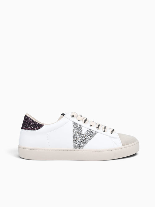 Berlin Glitter Cordon Burdeos Leather White Multi / 5 / M