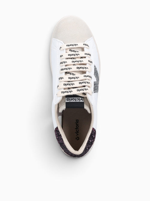 Berlin Glitter Cordon Burdeos Leather White Multi / 5 / M
