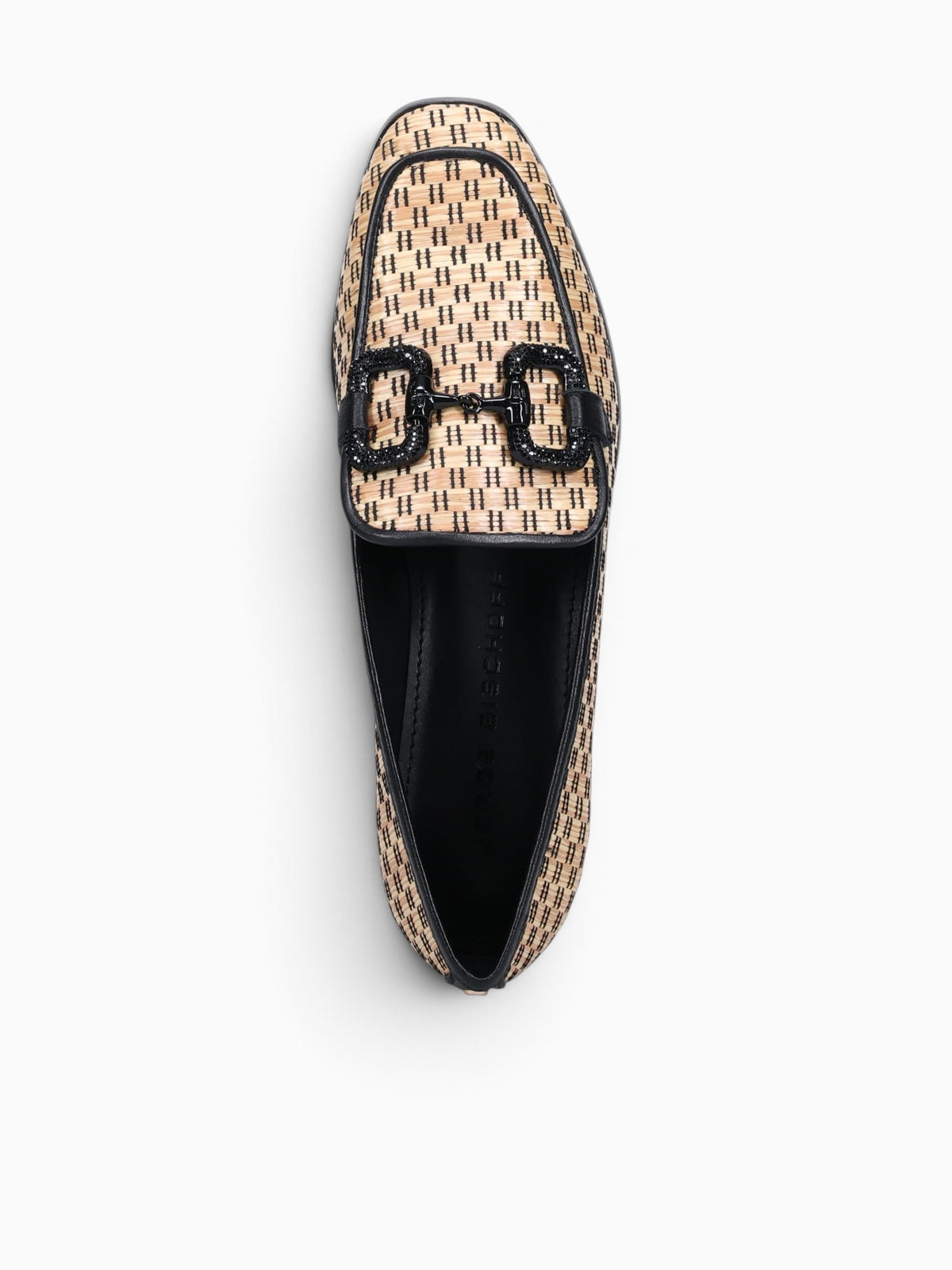 Jordana Natural Preto rafia Leather Black Multi / 5 / M