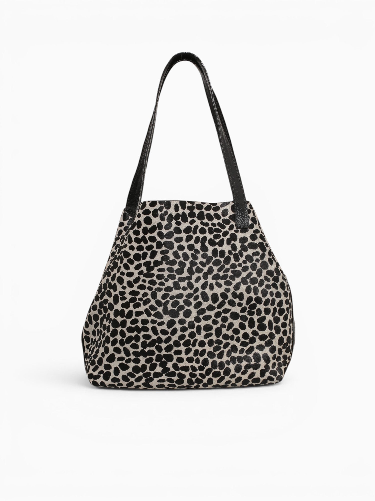 Mini Shopping Bag Tote Dalmata Blk Wh Black Multi