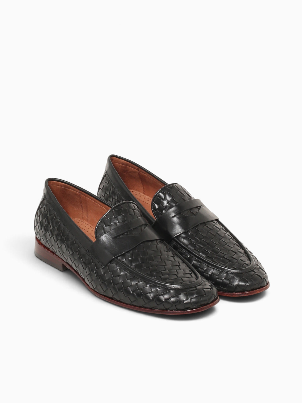 Samal Preto Woven Leather Black / 7 / M