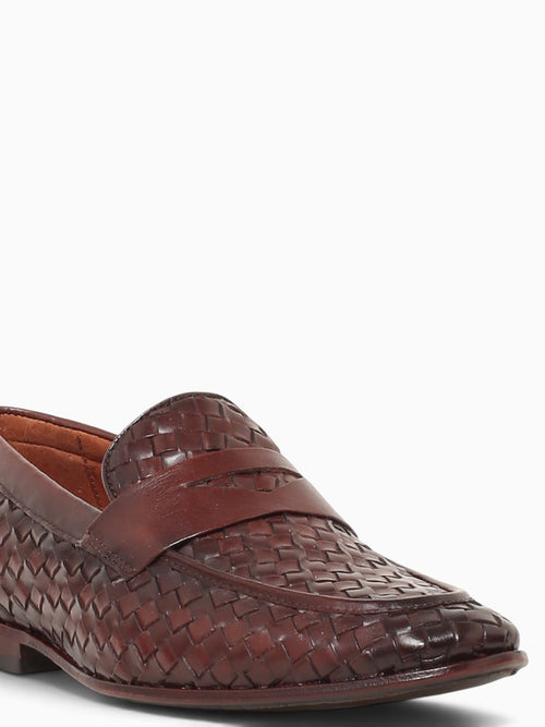 Samal Pinhao Woven Leather Cognac / 7 / M
