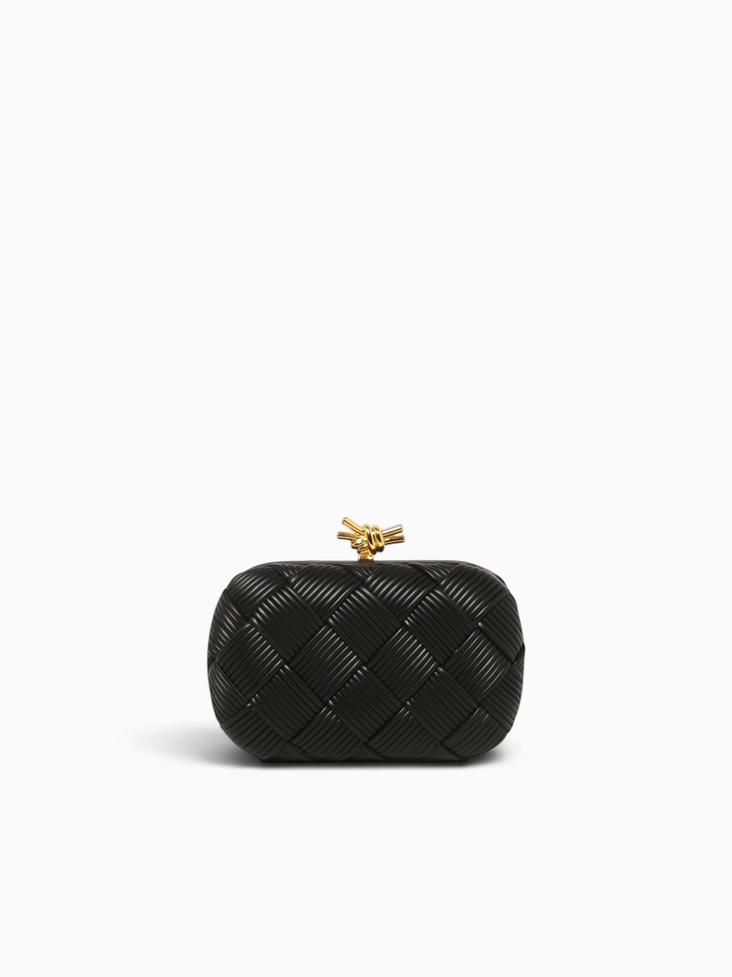 Woven Box Bag Black Black