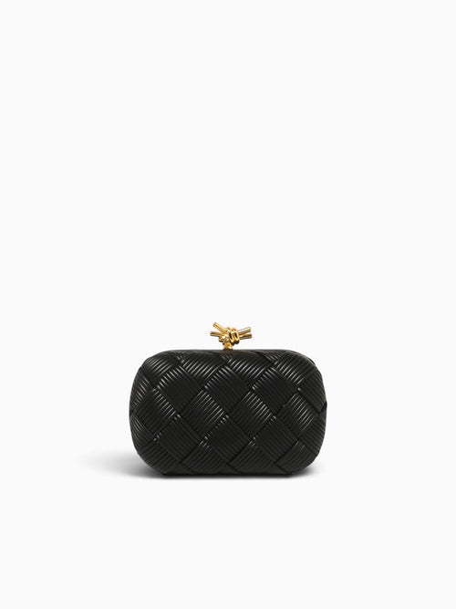 Woven Box Bag Black Black