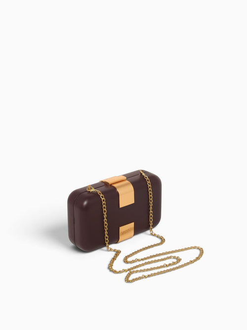 Amelie Box Bag Burgundy Dark Red