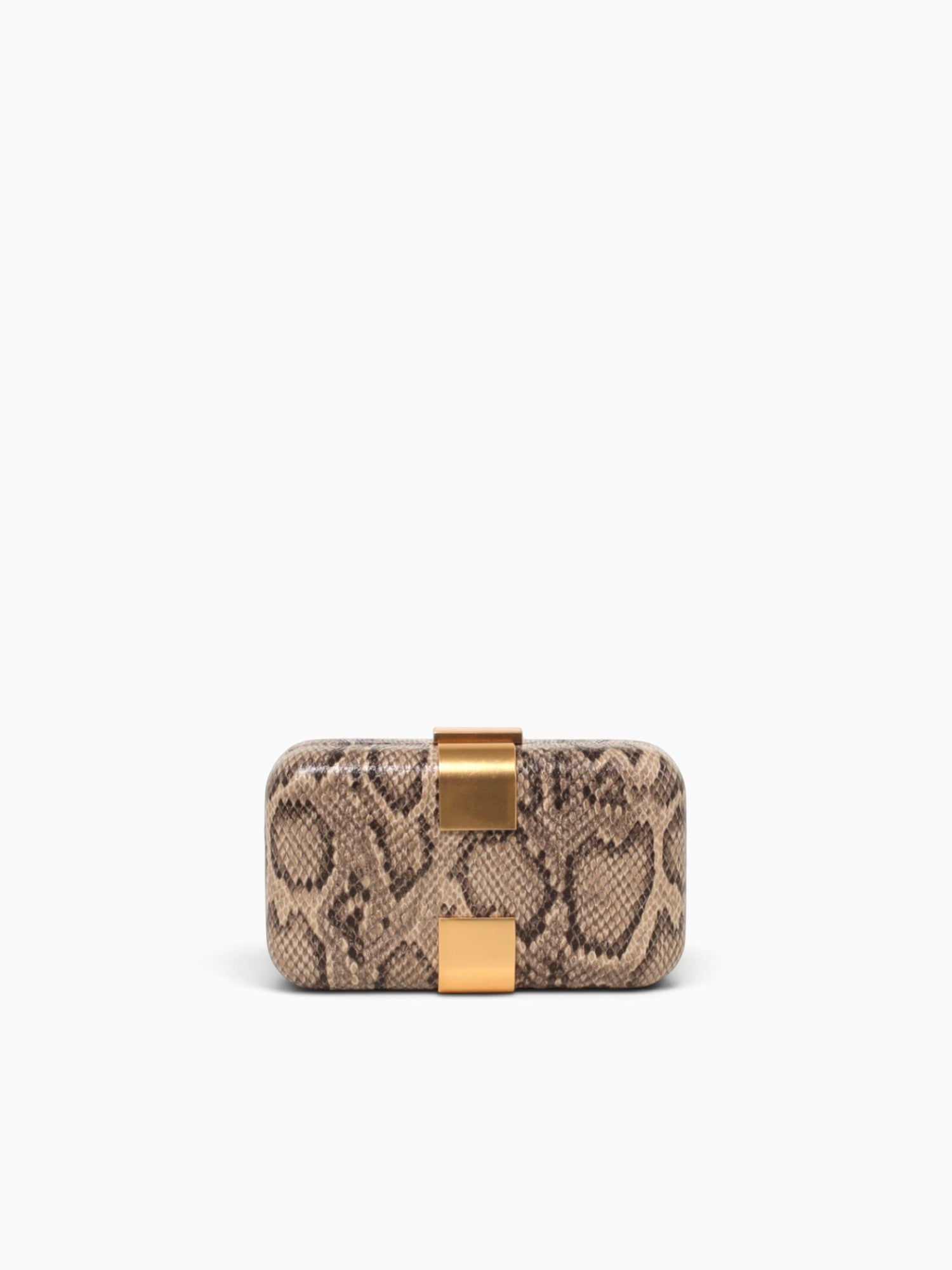 Amelie Box Bag Snake Beige Beige Multi