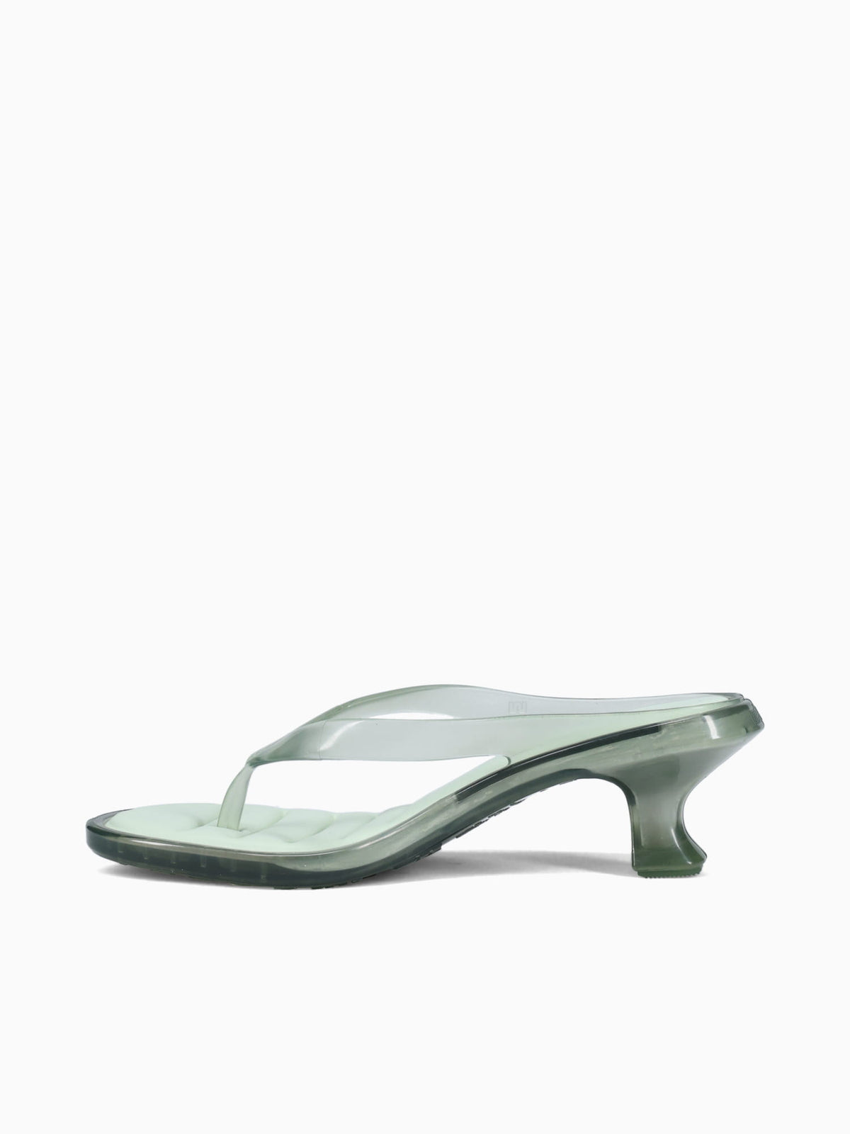 Flip Flop Kitten Heel Trasparent Green Green / 5 / M