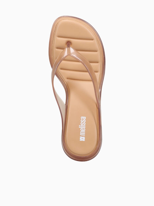 Flip Flop Kitten Heel Clear Beige Beige / 5 / M