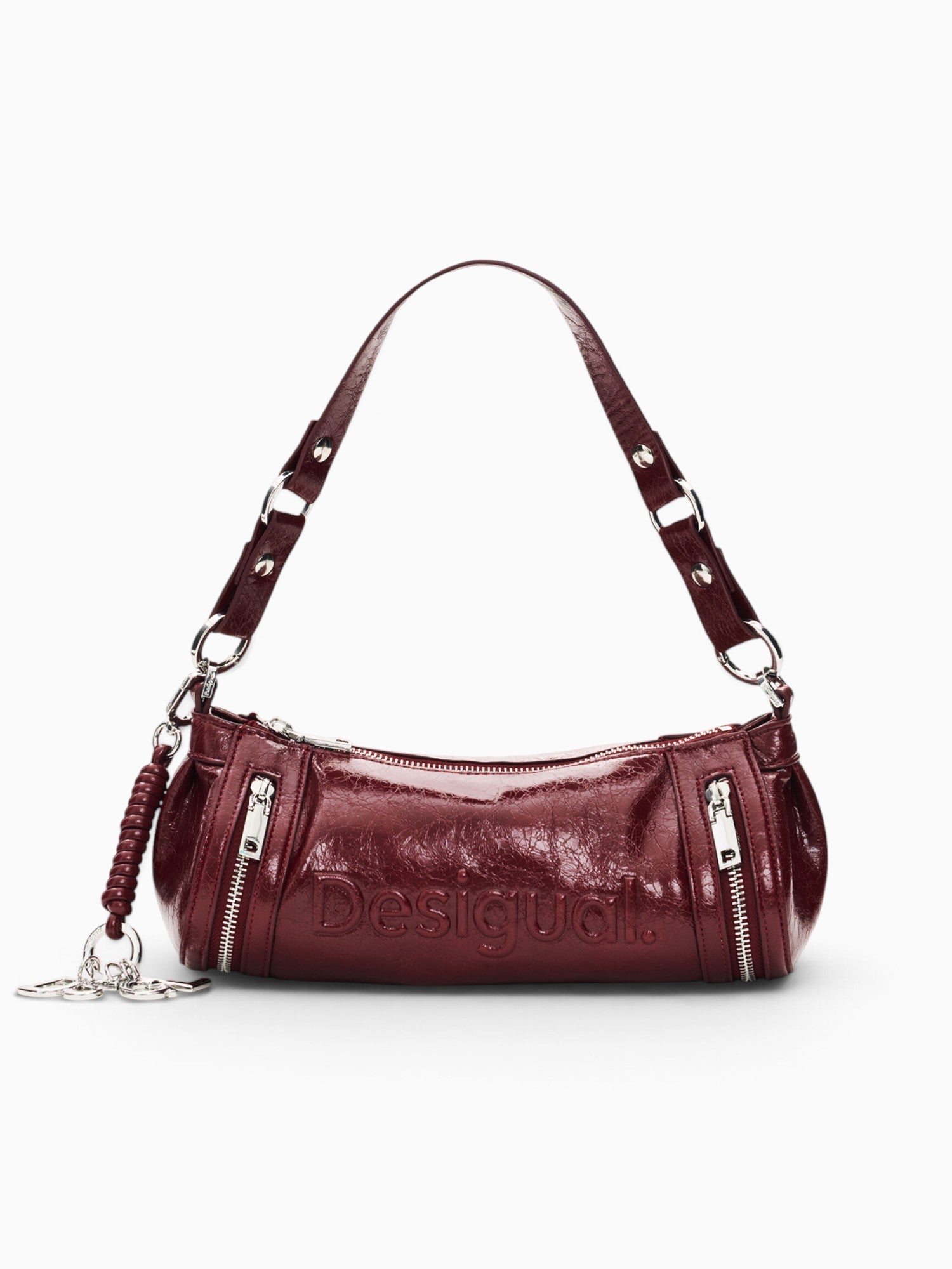 Half Logo Zarauz Shoulder Bag Burghundy Dark Red