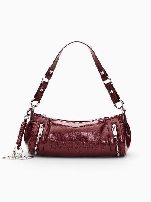 Half Logo Zarauz Shoulder Bag Burghundy Dark Red