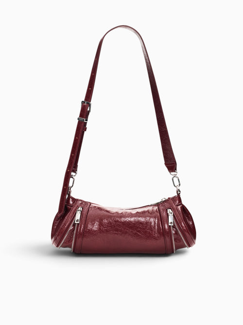 Half Logo Zarauz Shoulder Bag Burghundy Dark Red