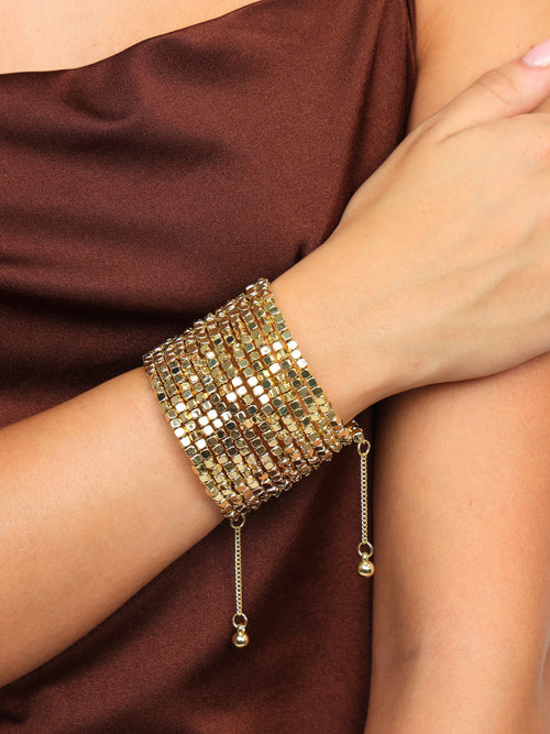 Gold Omega Wrist Wrap Gold
