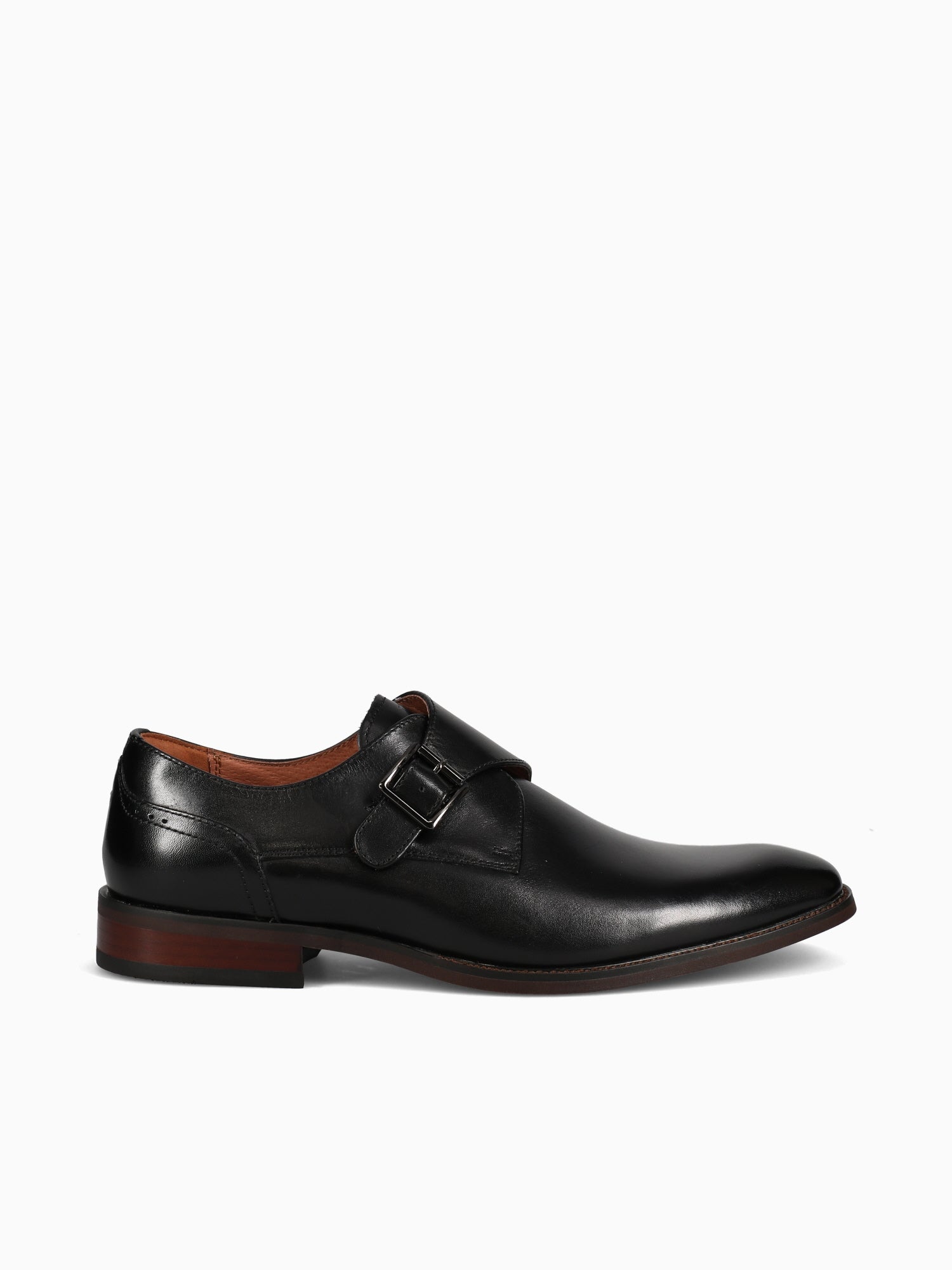 SORRENTO MONK 14293001 BLACK LEATHER Black / 7 / M