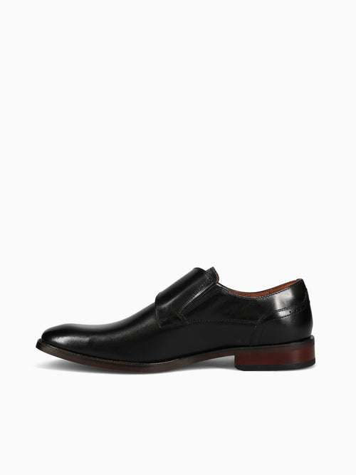 SORRENTO MONK 14293001 BLACK LEATHER Black / 7 / M