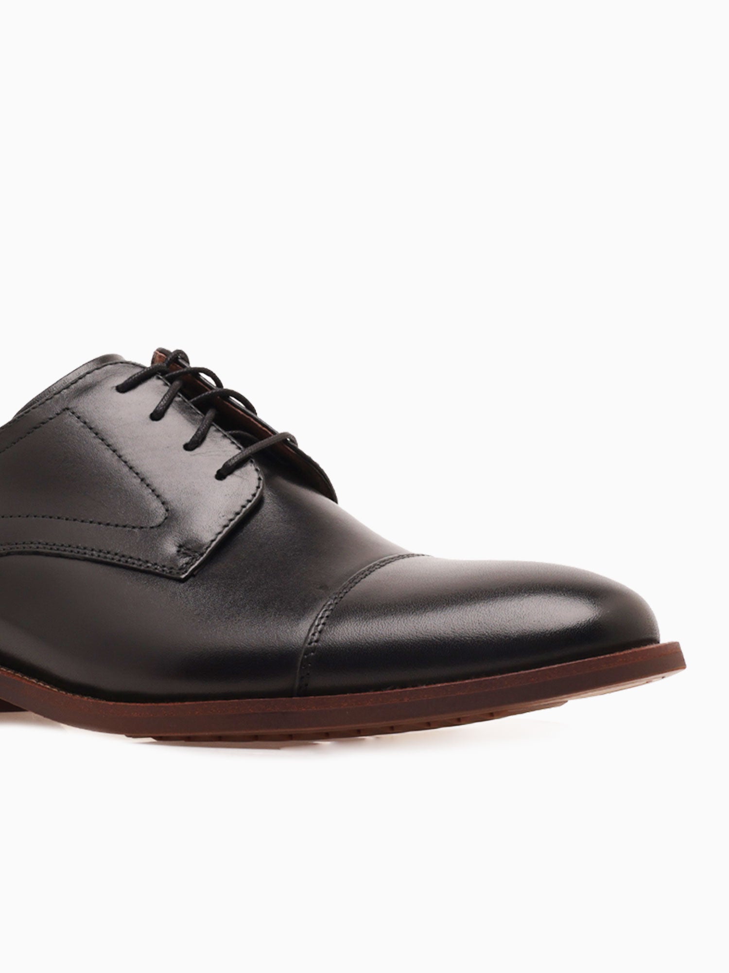 Rucci Cap Toe 13384001 Black Leather Black / 7 / M