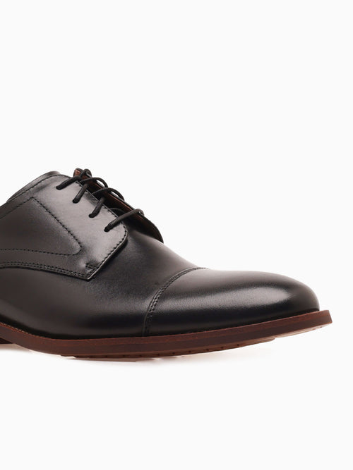 Rucci Cap Toe 13384001 Black Leather Black / 7 / M