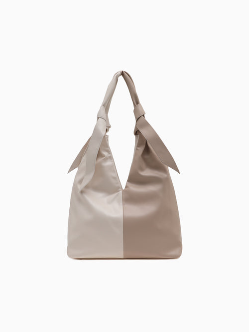 SRB26776 Bicolor Hobo White Combo White