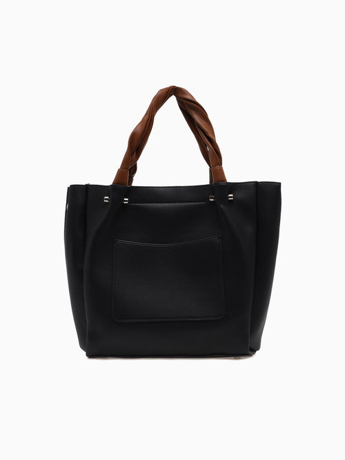 SRB26815 Twisted Strap Shoulder Navy Navy
