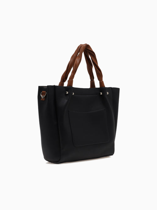 SRB26815 Twisted Strap Shoulder Navy Navy