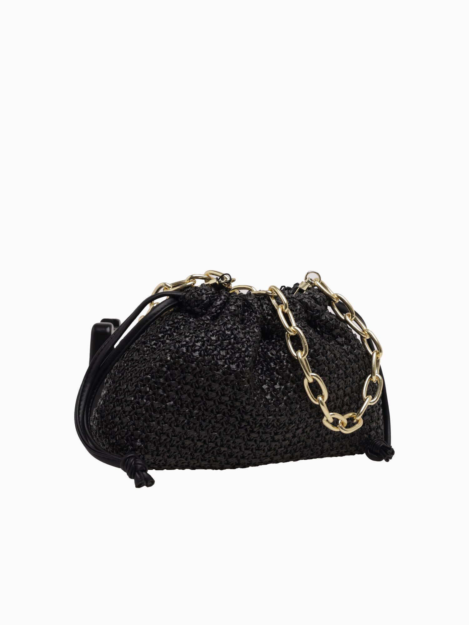 JK108ST Bea Dumpling Bag Black Vegan Black