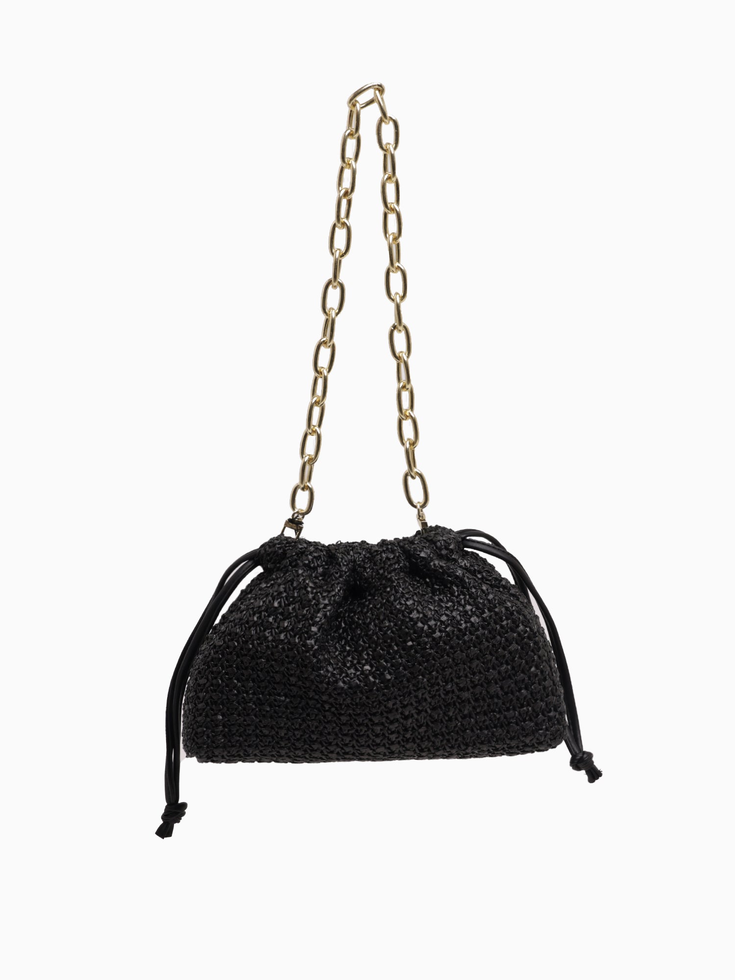 JK108ST Bea Dumpling Bag Black Vegan Black