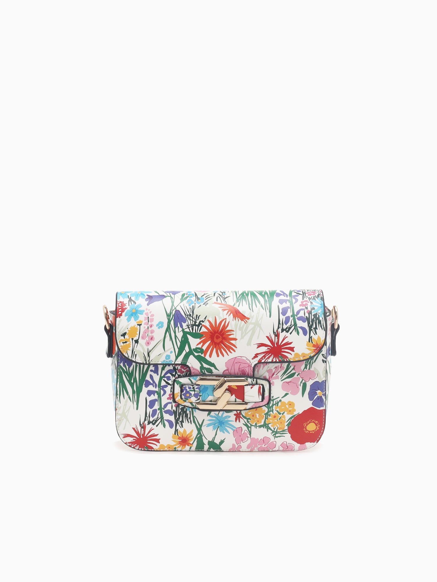 1281 Flora Flap Bag White White