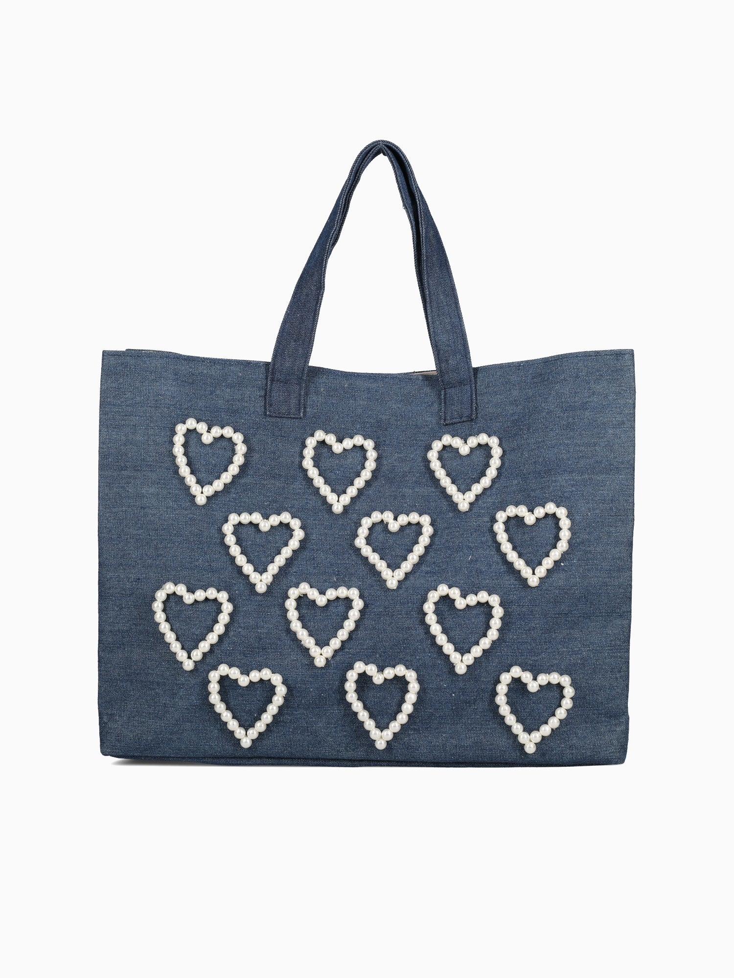 42101 I Heart Tote Denim Blue